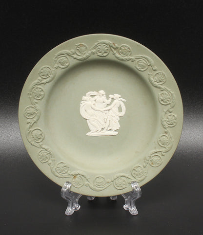 WEDGWOOD ピンディッシュ ラウンド トレイ 11cm ジャスパー セージグリーン ウエッジウッド
