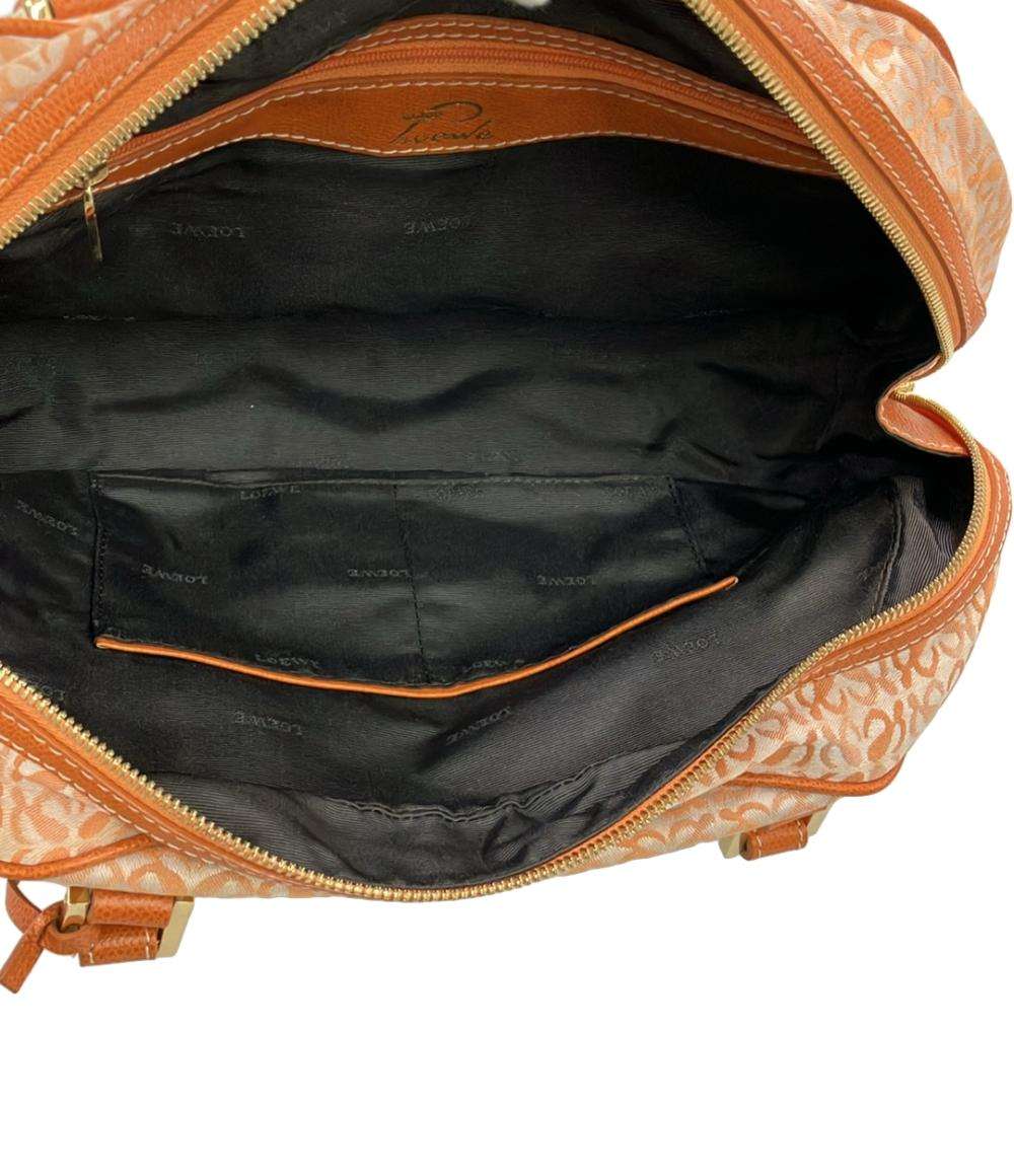 ⭐️LOEWE⭐️ トラベラーボーリング ハンドバッグ【美品】 LOEWE（ロエベ） 新品同様 トラベラー パッチ ボーリング ボストン