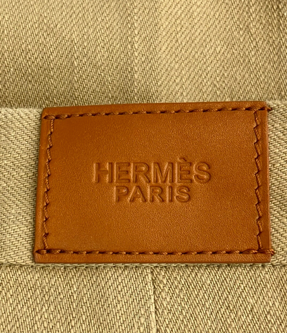 美品 HERMES タックデニムパンツ 07-7402 レディース SIZE 34 (XS) エルメス