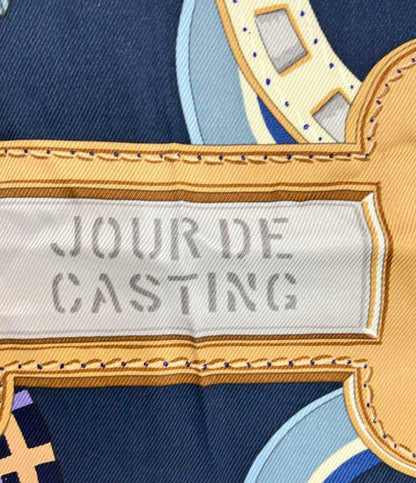 HERMES スカーフ カレ70 シルク100% JOUR DE CASTING レディース エルメス