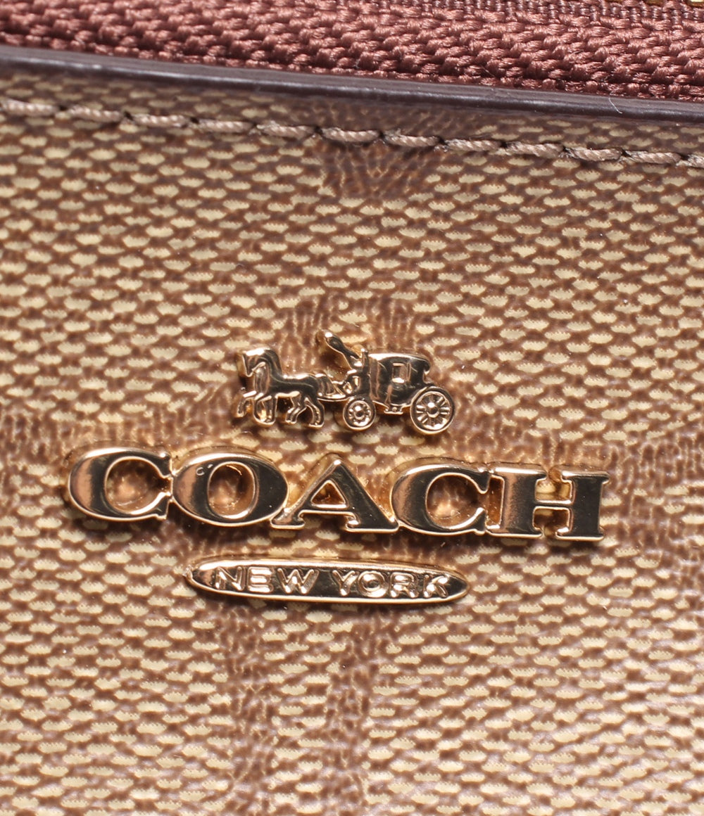 美品 コーチ ポーチ Wファスナー F87591 レディース COACH