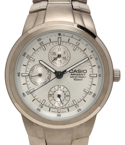 カシオ 腕時計 アージェント クオーツ シルバー ARG-301 メンズ CASIO