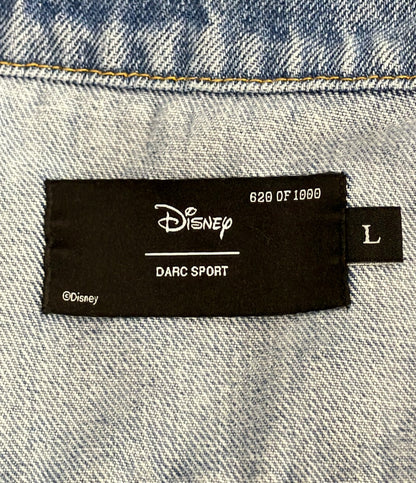 美品 DARC SPORT Disney ミッキー ビッグ モー アメリカン デニム ジャケット メンズ SIZE L ダークスポーツ ディズニー