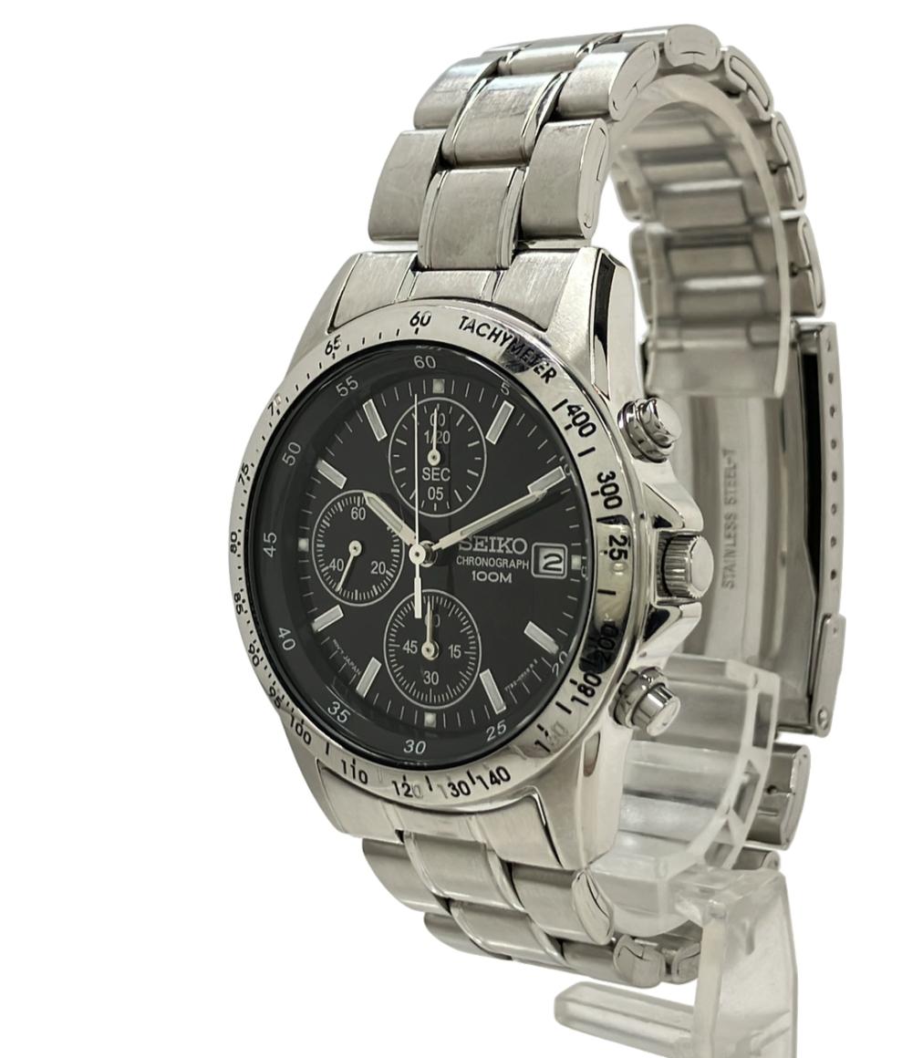 SEIKO ブラック クォーツ腕時計 セイコー 腕時計 クオーツ ブラック 7T92-0DW0 メンズ SEIKO