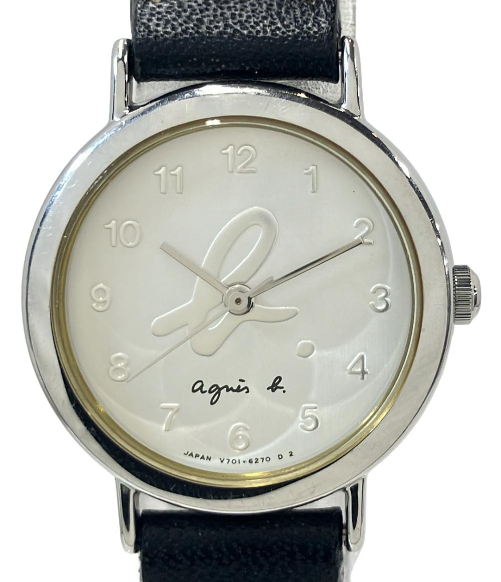 アニエスベー　レディース　腕時計 アニエスベー 腕時計 クオーツ シルバー V701-6850 レディース agnes b