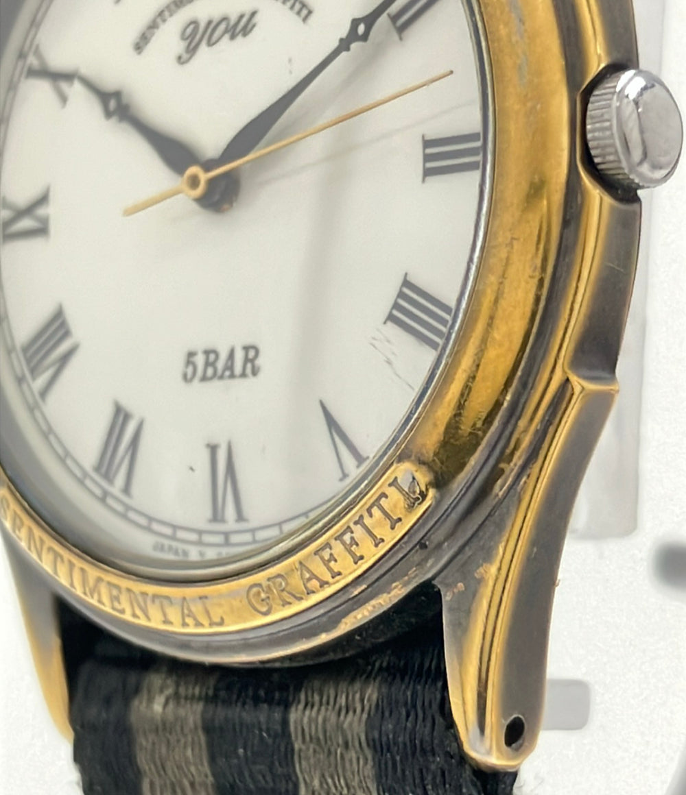 ORIENT 腕時計 センチメンタルグラフィティー you クオーツ ホワイト C75291-50 メンズ オリエント