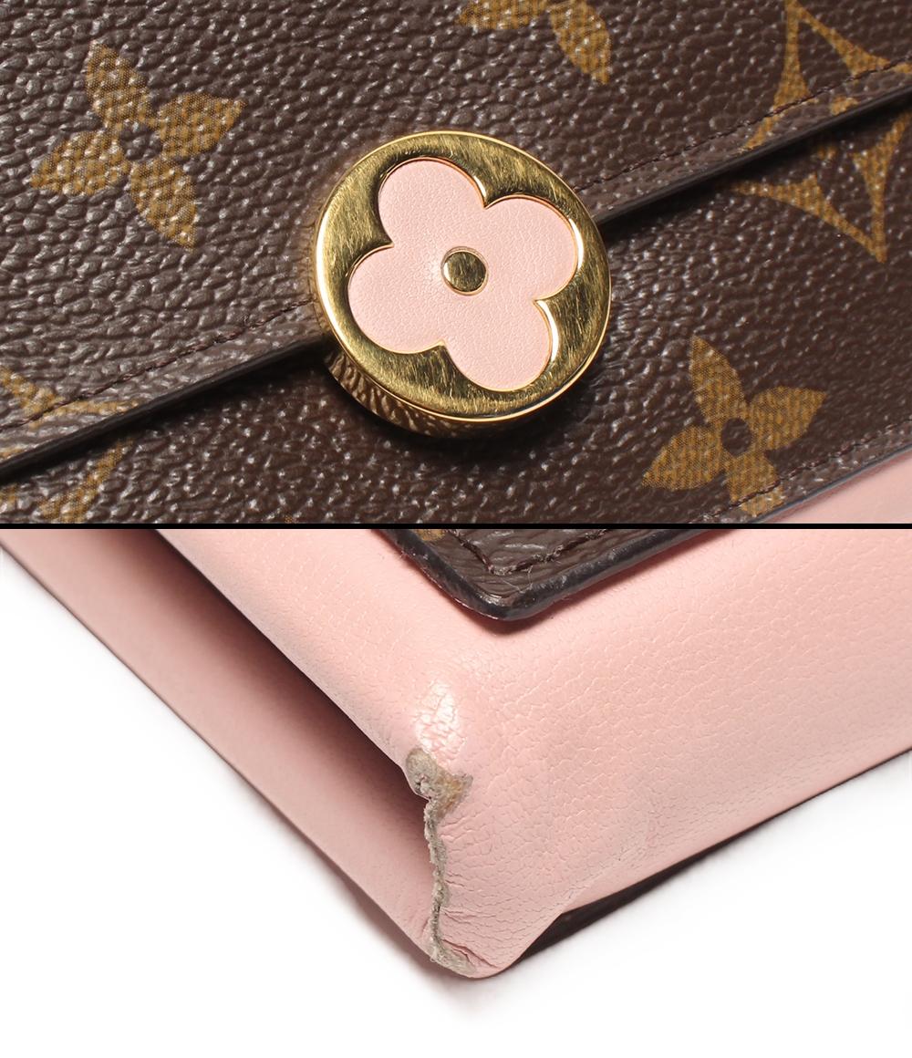 LOUIS VUITTON 長財布 ポルトフォイユ フロール モノグラム M64586