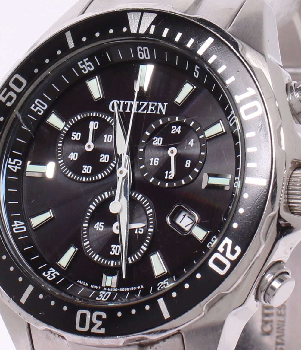CITIZEN 腕時計 ソーラー ブラック MK-E019 メンズ シチズン