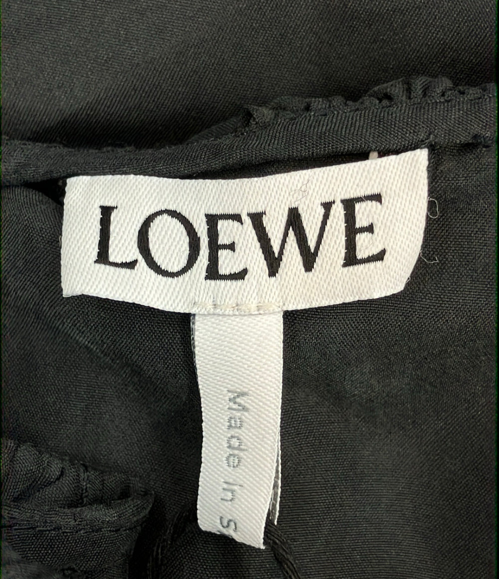 訳あり LOEWE ドーナツチェーンベルト プリーツ入り ケープドレス S359Y09XFA レディース SIZE 34 (XS) ロエベ