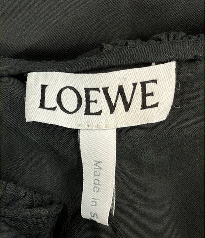訳あり LOEWE ドーナツチェーンベルト プリーツ入り ケープドレス S359Y09XFA レディース SIZE 34 (XS) ロエベ