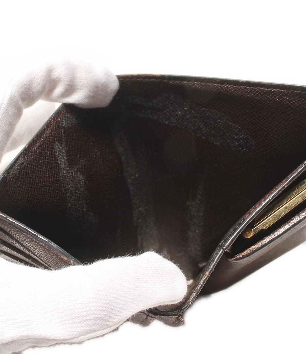 訳あり ルイ・ヴィトン 二つ折り財布 ポルトフォイユ ヴィエノワ ダミエ N61674 レディース LOUIS VUITTON