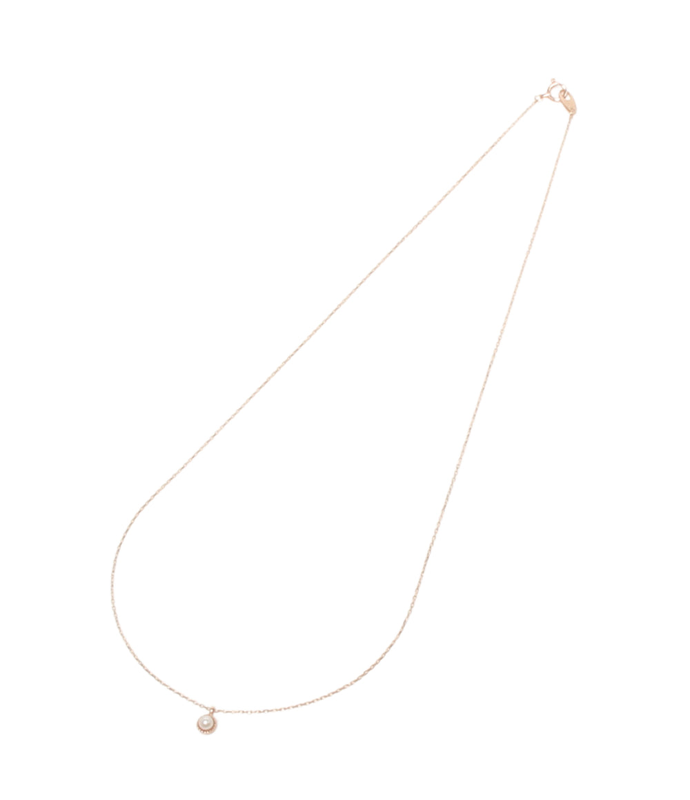 美品 ete ネックレス K10 ベビーパール3mm レディース エテ