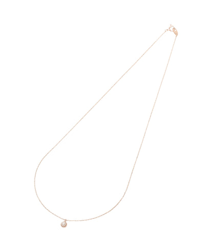 美品 ete ネックレス K10 ベビーパール3mm レディース エテ