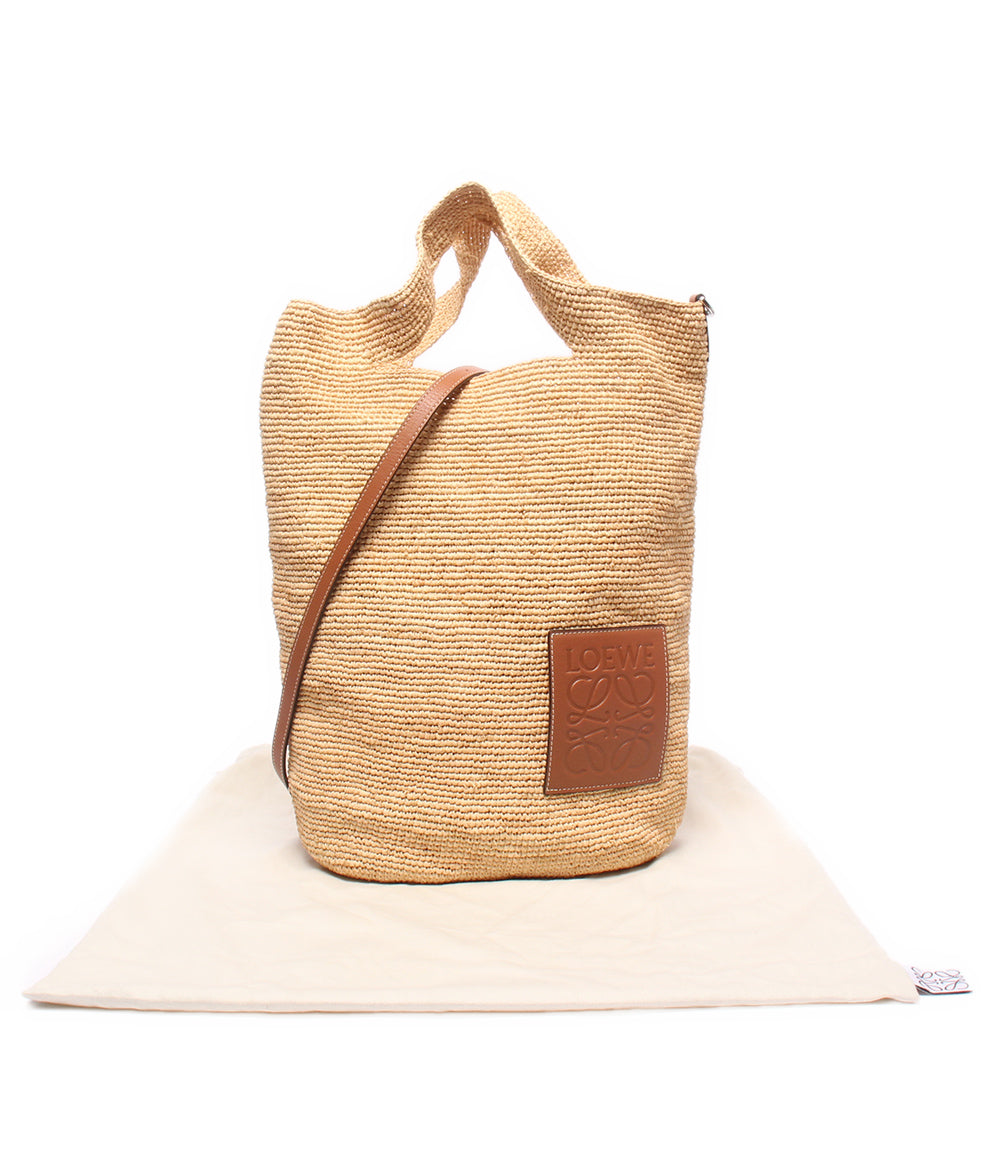 LOEWE 2WAY ハンドバッグ ショルダーバッグ 斜め掛け かごバッグ