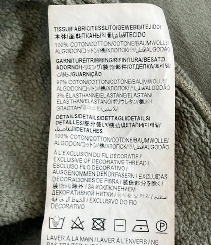 SAINT LAURENT 長袖スウェット グレージュ ショート丈 716525 レディース SIZE S サンローラン