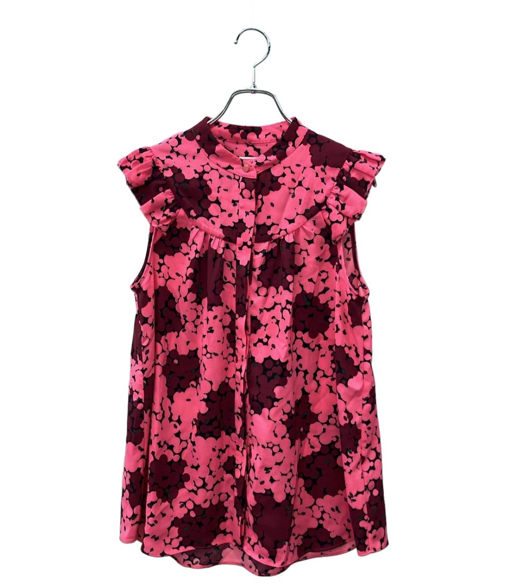 美品 Kate Spade バブルドット柄 ノースリーブブラウス レディース SIZE S ケイトスペード