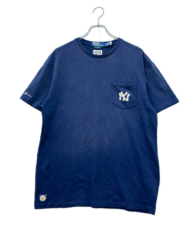 POLO RALPH LAUREN 半袖Tシャツ ヤンキース ポケット ネイビー アメリカンカジュアル メンズ SIZE M ポロ・ラルフローレン