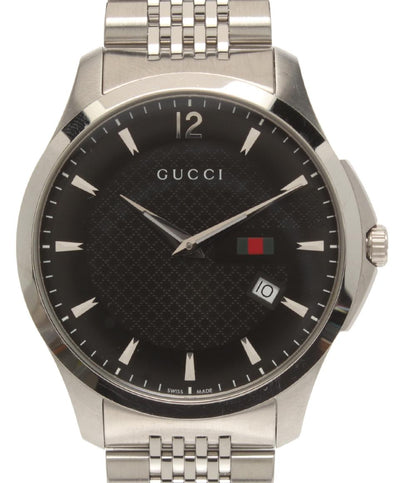 GUCCI 腕時計 Gタイムレス クオーツ ブラック 126.3 メンズ グッチ