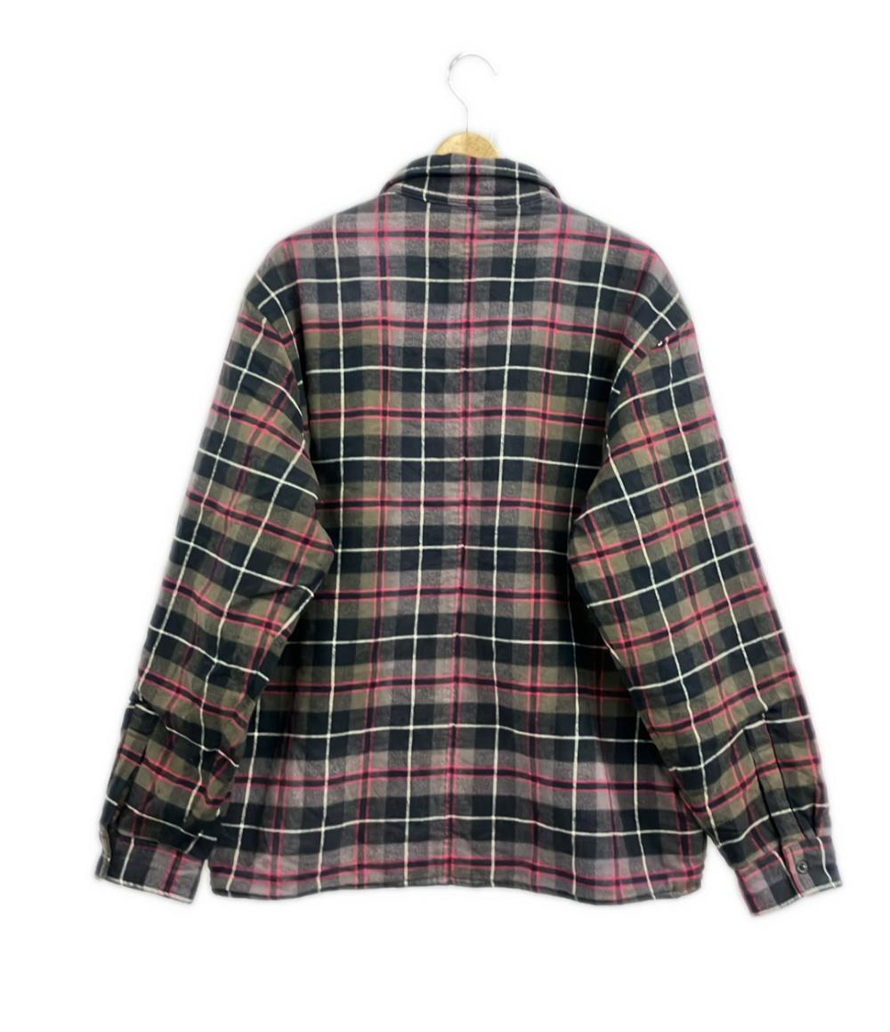 シュプリーム キルテッド フランネルシャツ 中綿 メンズ SIZE M Supreme