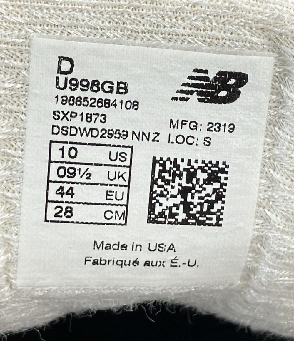 ニューバランス ローカットスニーカー U998GB メンズ SIZE 28.0 (XL) NEW BALANCE
