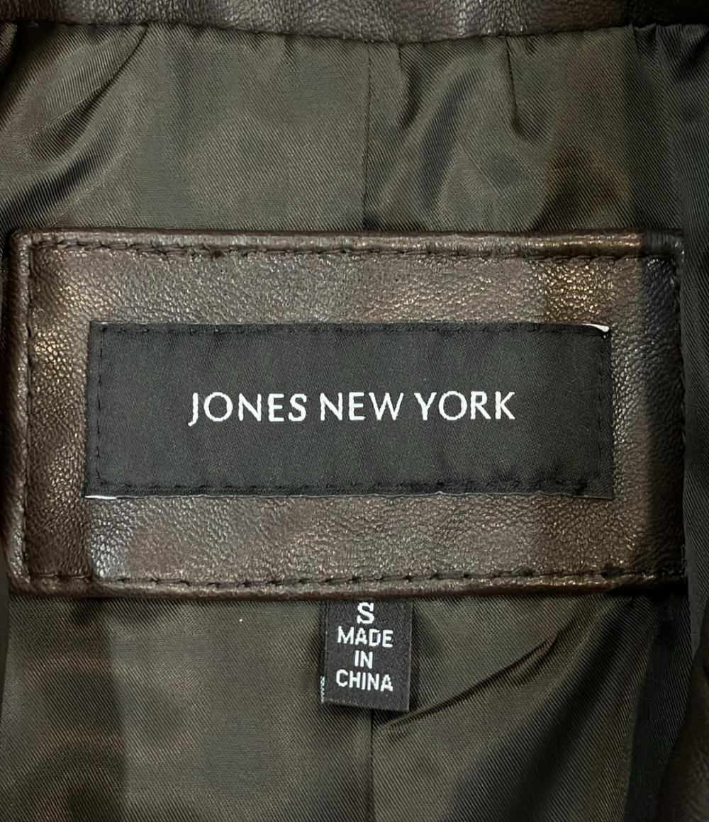 美品 ジョーンズニューヨーク レザージャケット レディース SIZE S (S) JONESNEWYORK