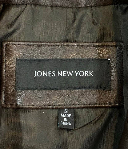 美品 ジョーンズニューヨーク レザージャケット レディース SIZE S (S) JONESNEWYORK
