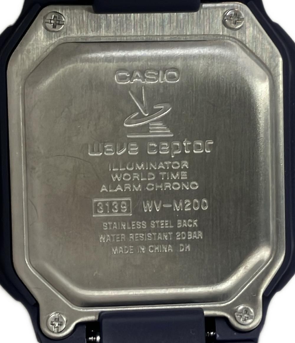 美品 CASIO 腕時計 ウェーブセプター ソーラー WV-M200 メンズ カシオ
