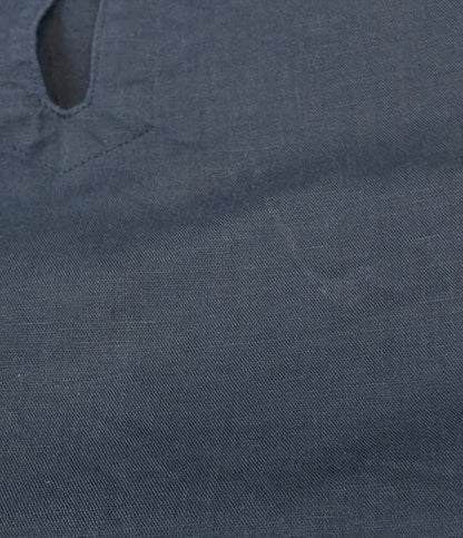 LANVIN 半袖シャツ リネン 七分袖 スキッパー LB-6A メンズ SIZE 48 (L) ランバン