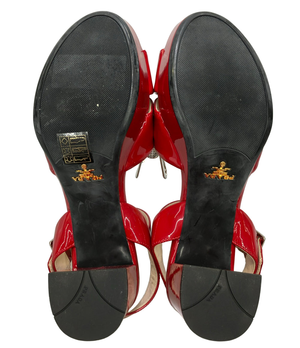 PRADA クラスストラップエナメルサンダル 1XP675 レディース SIZE 36 (23cm) プラダ
