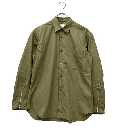 COMME des GARCONS SHIRT 長袖シャツ COTTON POPLIN PLAIN カーキ S28055 メンズ SIZE XS コムデギャルソンシャツ