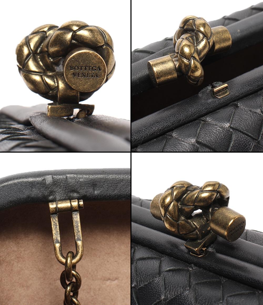 BOTTEGA VENETA チェーンショルダーバッグ 斜め掛け ノット イントレチャート ミノディエール レディース