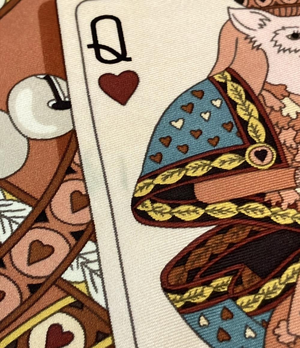 HERMES スカーフ シルク100% カレ90 DAME DE COEUR A VOUS L'HONNEUR レディース エルメス