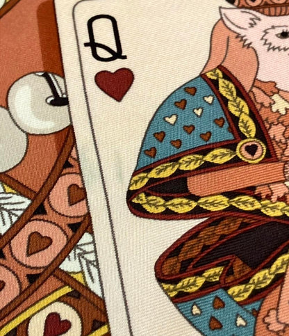 HERMES スカーフ シルク100% カレ90 DAME DE COEUR A VOUS L'HONNEUR レディース エルメス