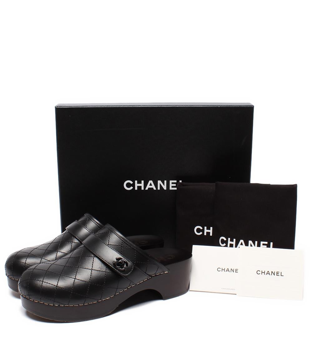 CHANEL サンダル サボ マトラッセ 2025SS G46415 レディース SIZE 37C