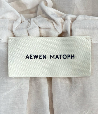 AEWEN MATOPH 長袖 ギャザーリボン ブラウス レディース イウエン マトフ
