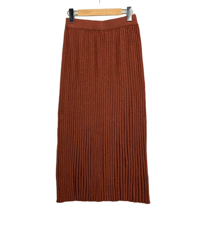 美品 デミリー ニットロングプリーツスカート レディース SIZE S (S) DEMYLEE