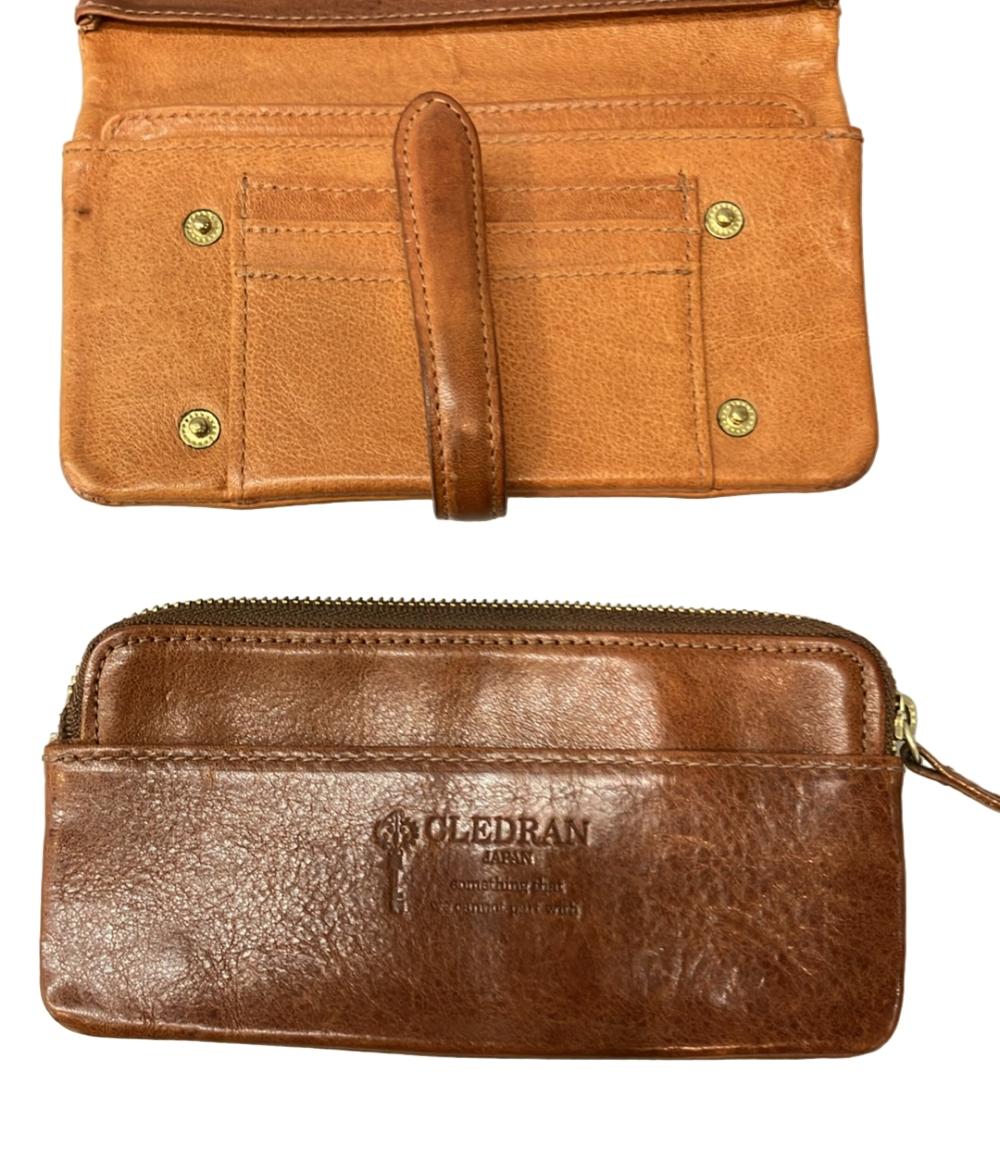 美品 二つ折り財布 レディース CLEDRAN