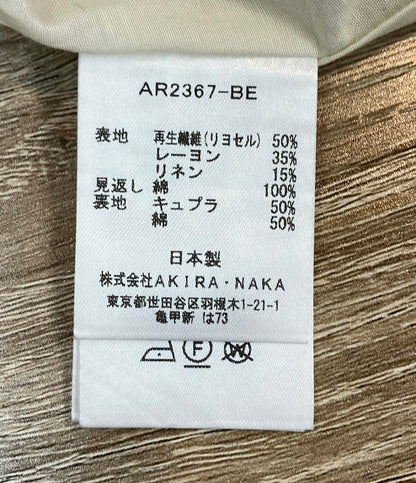 AKIRANAKA ノースリーブワンピース リヨセル生地 Soak flower dress BE AR2367-BE レディース SIZE 2 (M)