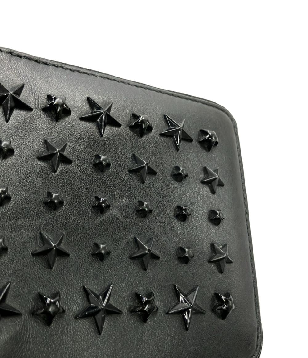 ジミーチュウ ラウンドファスナー二つ折り財布 レザー ローレンス