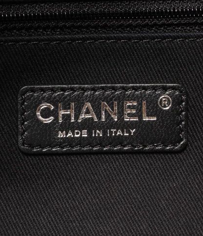 CHANEL チェーン ショルダーバッグ トートバッグ 肩掛け シルバー金具 キャンバス ドーヴィル PM レディース シャネル