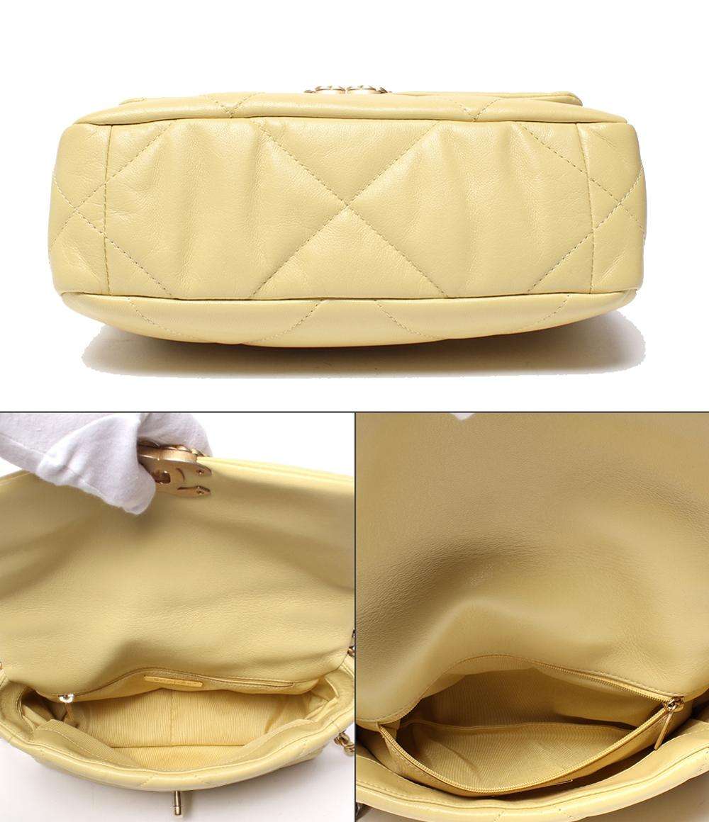 シャネル 2way チェーンショルダーバッグ マットゴールド金具 マットシルバー金具 シャイニーラムスキン シャネル19 AS1160 レディース CHANEL