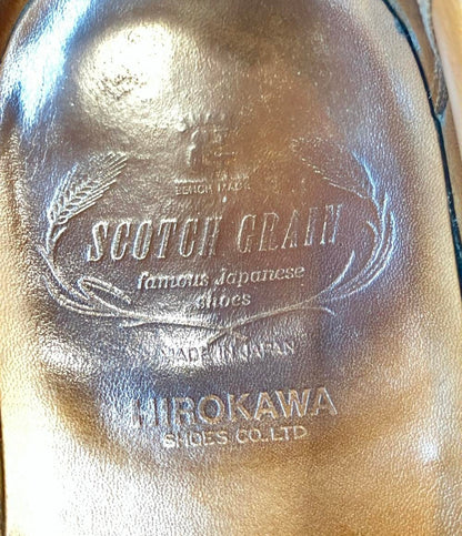 訳あり スコッチグレイン ドレスシューズ ストレートチップ メンズ SIZE 25 1/2 (S) SCOTCH GRAIN