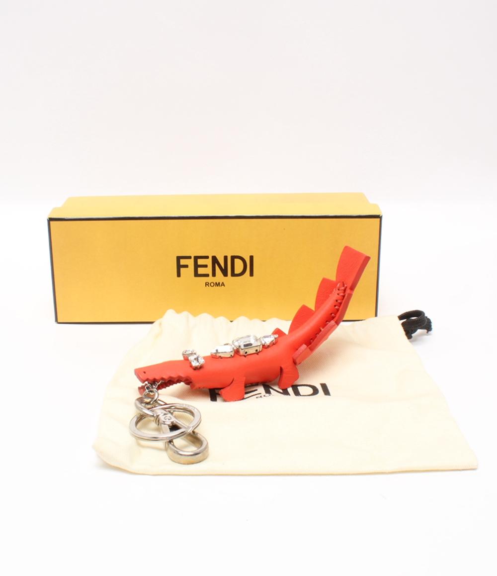 フェンディ バッグチャーム キーホルダー ワニモチーフ ユニセックス FENDI