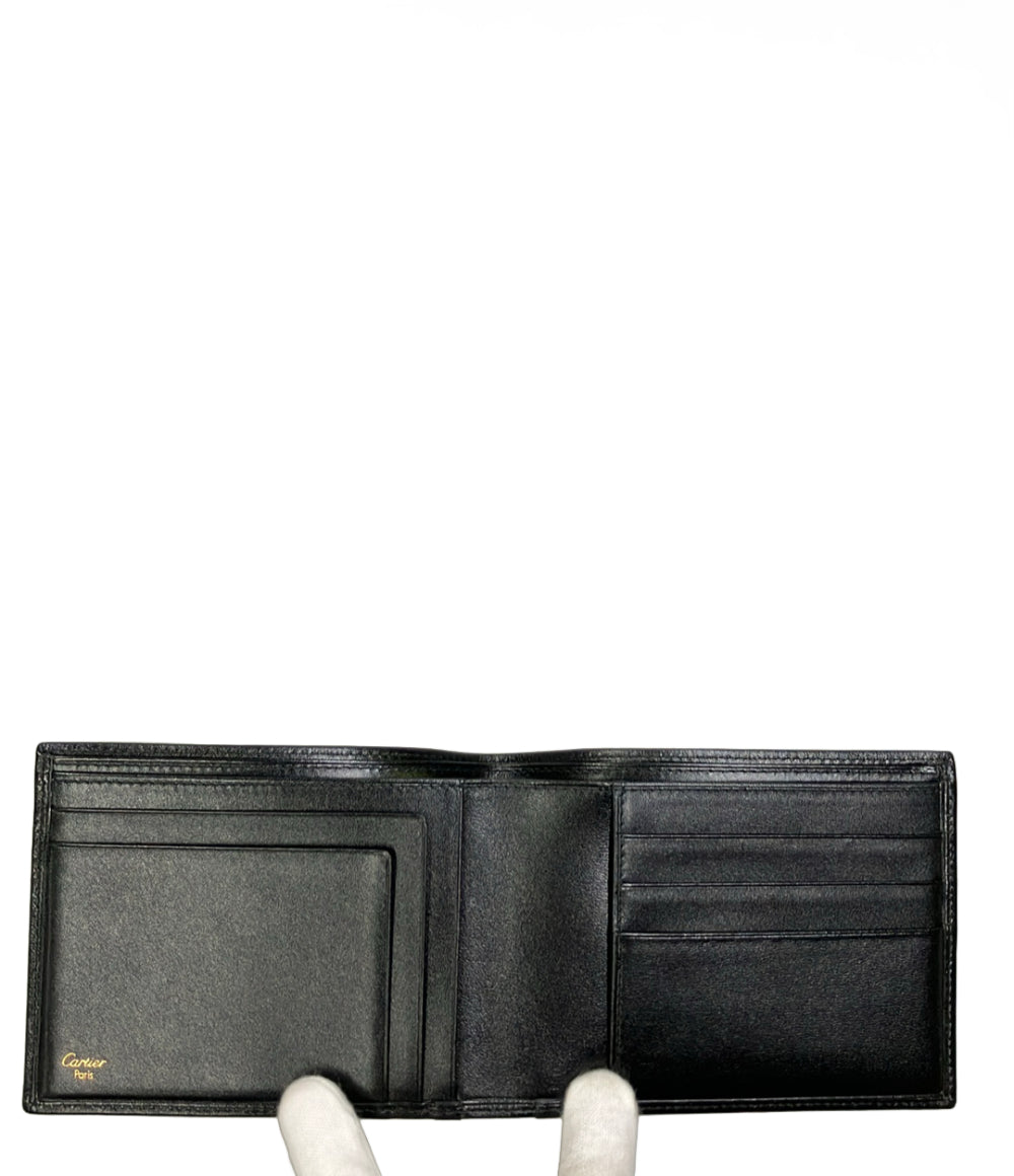 Cartier 二つ折り財布 レザー メンズ カルティエ