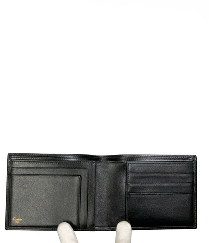 Cartier 二つ折り財布 レザー メンズ カルティエ