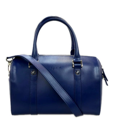 Agnes b. ハンドバッグ ショルダーバッグ 2WAY 斜め掛け レザー レディース アニエスベー