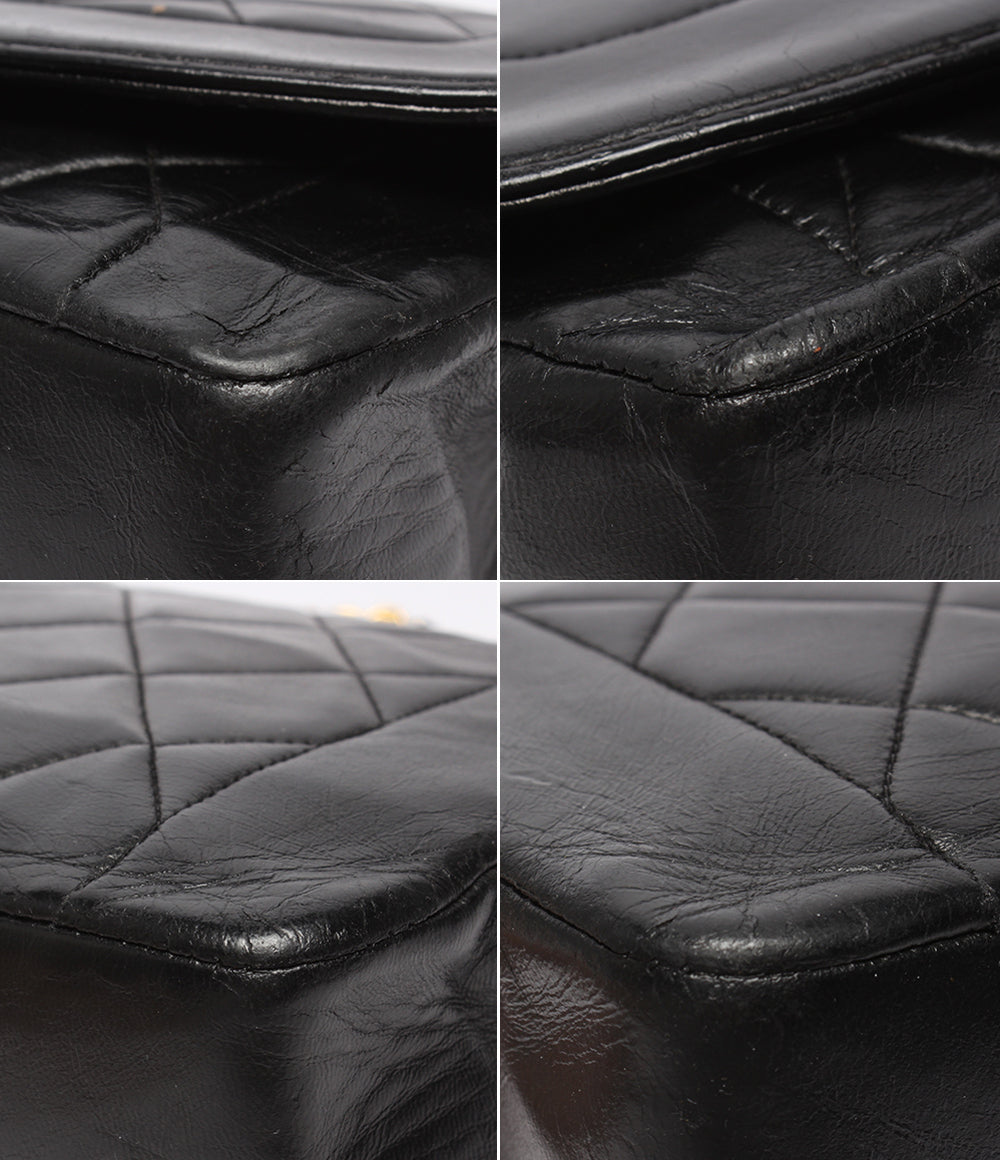 CHANEL チェーンショルダーバッグ ゴールド金具 マトラッセ 2番台 シングルチェーン シングルフラップ ダイアナ25 A01165 レディース シャネル