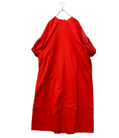 ENFOLD 半袖ワンピースWashed CO バルーンスリーブ OP 300FS233-1640 レディース SIZE 38 (S) エンフォルド