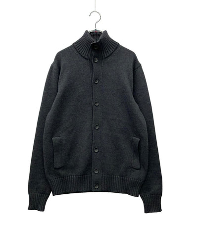 美品 ZANONE 長袖ニットジャケット ウールソリッド スタンドカラー 812519 ZR229  5 メンズ SIZE 50 (XL) ザノーネ