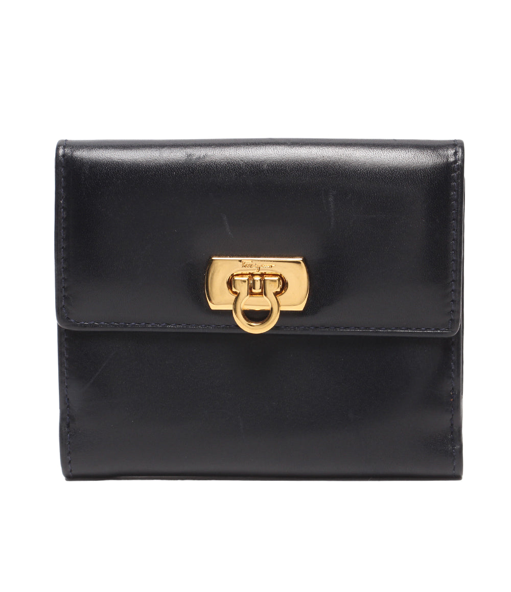 Salvatore Ferragamo Wホック 二つ折り財布 ガンチーニ 224059 レディース サルヴァトーレフェラガモ